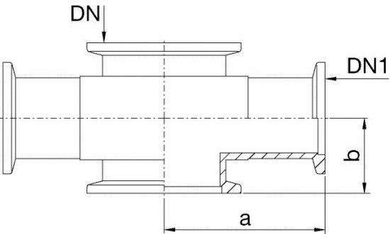 Bild 2 - Reduzierkreuzstck Al NW 25/16 a=40 / b=22