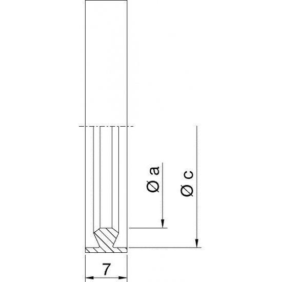 Bild 2 - Metalldichtring (Schneidr.) Al weichgeglht NW 20/25 a=33 / c=40