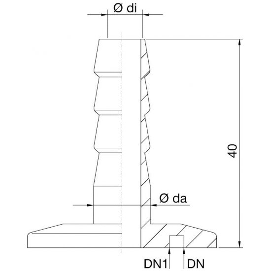 Bild 2 - Schlauchwelle Al NW 50/12mm di=8 / da=12