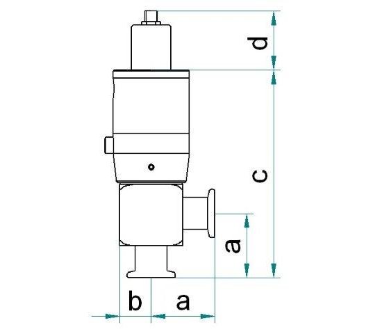 Bild 2 - Eckv.el.-pneum Edelstahl NW16 offen o.LM o.SV c=130