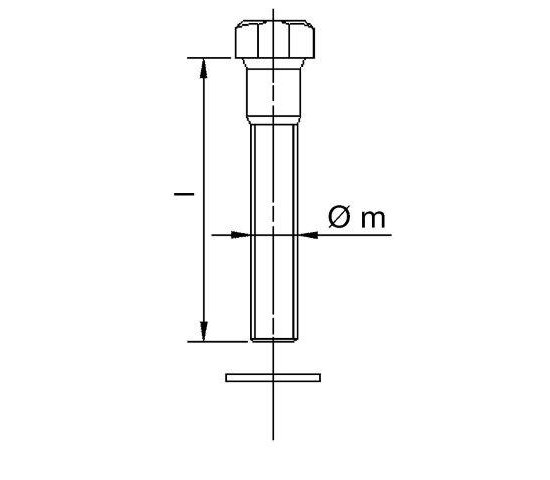 Bild 2 - CF-6-Kant-Schraubensatz f. Fl. mit Gewindelch. NW 63 L=30 / M8 / 8St./Satz