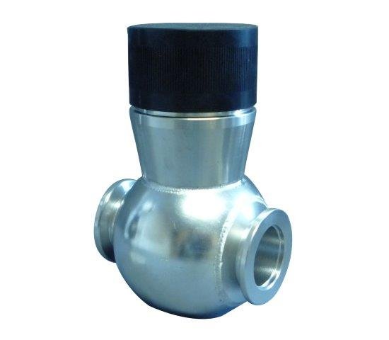 Bild 1 - Fb.-Durchg.Vent.m.Spindel VA NW 40 a=35 / b=80 / c=129 / d=12