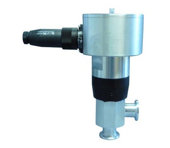 Bild 1 - Eckv.el.-pneum.Al NW40 geschl. mit doppeltem LM mit SV c=170 d=58