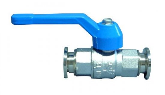 Bild 1 - Kugelhahn mit KF MS vern. NW 16 a=78 / b=15
