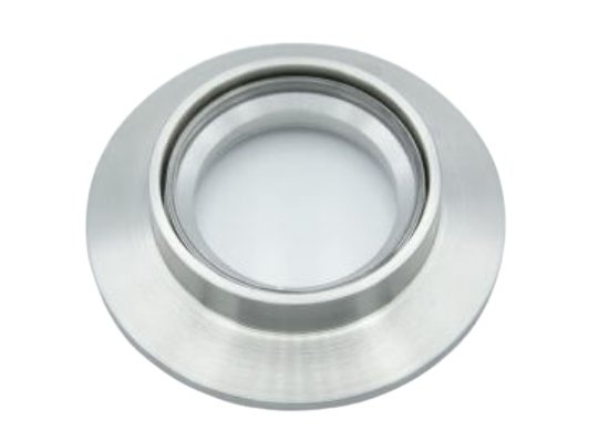 Bild 1 - KF Schauglas Fused Silica (DUV-Grade) 1.4301 NW50 a=15,7 b=35,6 c=3,2