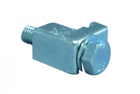 Bild 1 - ISO-K-Pratze Stahl verz. DN 63/100 a=M8 / b=35 / c=23 / d=13,9