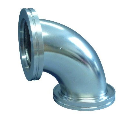 Bild 1 - ISO-K-Rohrbogen Aluminium DN 100 a=108 / b=103 / c=173 / r=100,5