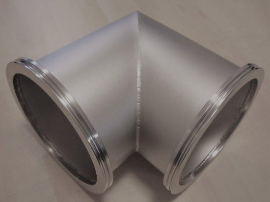 Bild 1 - ISO-K-Rohrwinkel 1.4301 DN 200 a=178 / b=213 / c=298 / Winkel