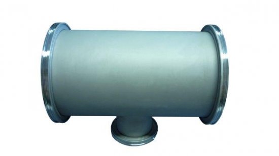 Bild 1 - ISO-K-Reduzier-T-Stck VA DN 100/63 a1=107 / b1=102 / a2=108 / b2=70 / c=216 / d=172