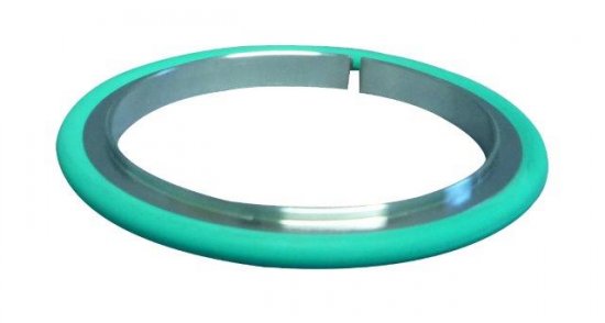 Bild 1 - IS0-Zentrierring 1.4404/Silikon DN 63 b=67,5 / c=70 / d=3,9 / e=8