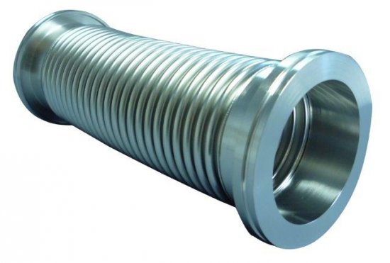 Bild 1 - ISO-K-Wellschlauch extrem flexibel VA 1.4404 DN 100, 750 mm a=130 / b=102