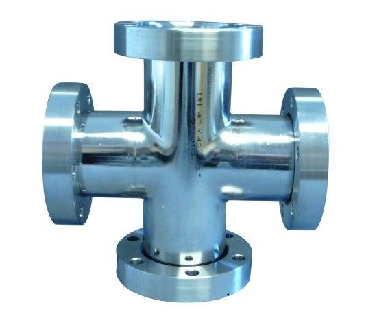 Bild 1 - CF-Kreuzstck 1.4404, 2 Flansche drehbar, NW 100 a=135 / d=100 (104x2)