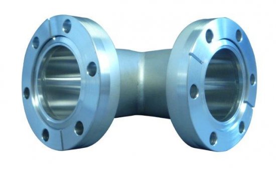 Bild 1 - CF-Winkel 1.4404, 2 Flansche drehbar, NW 200 a=187,5 / d=200 (204x2)