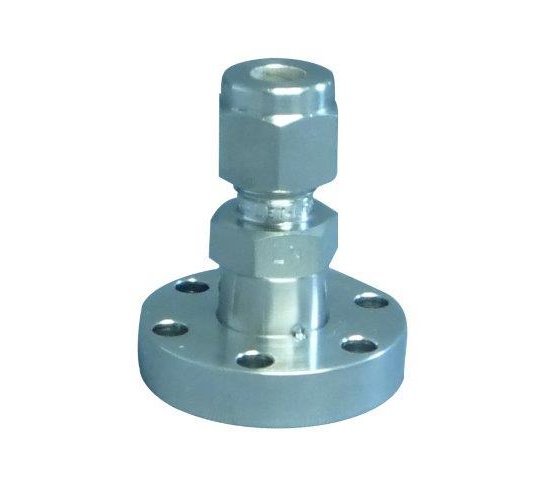 Bild 1 - CF-Adapter 1.4404 f. Doppelklemmringverschraubung (Swagelok-Adapter 1.4404 kompatibel) metrisch VA NW 40 A=12mm / B=46mm