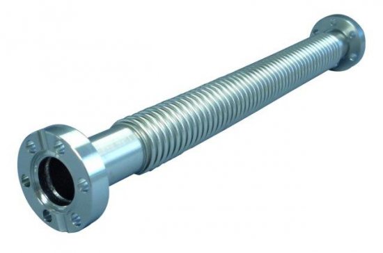 Bild 1 - CF-Metallschlauch, flexibel 1 Fl. drehb. 1.4404, 500 mm lang NW 63 d1=65 / da=80 / h=75