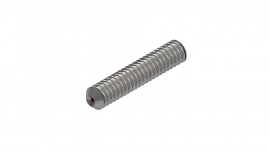 Bild 1 - Gewindestift m. Innensechskant u. Ringschneide ISO 4029 (DIN 916) M3x6, A2, mit zentr. Entlftung
