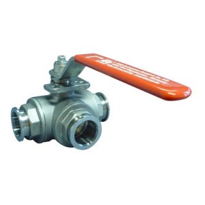 Dreiwegekugelhahn KF 25 VA handbettigt a=65 / b=24