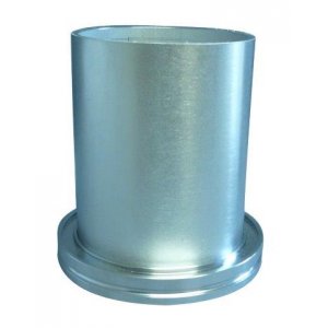 ISO-K-Flansch m.lg Rohrans.Aluminium DN 100 a=108 b=3