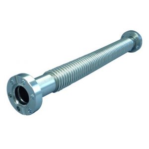 CF-Metallschlauch, flexibel 1 Fl. drehb. 1.4306, 750 mm lang NW 16 d1=16,2 / da=22 / h=35